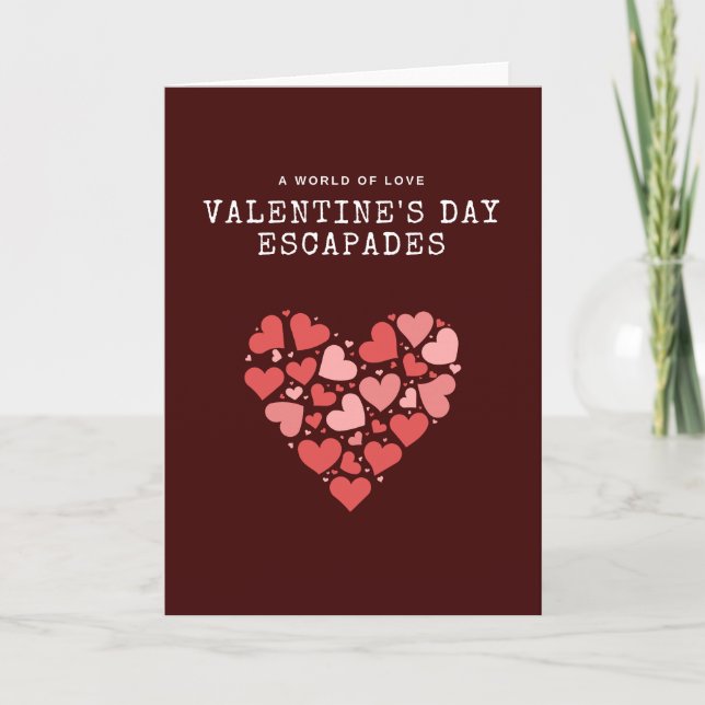 Carte Romantic Heart Collage Valentine (Devant)