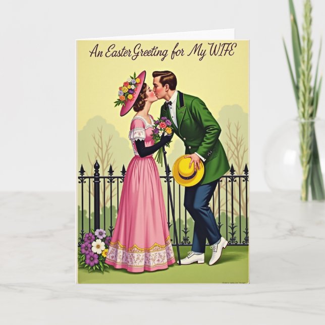 Carte Romantic Spring Kiss Card (Devant)