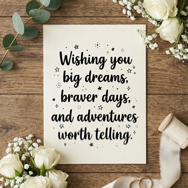 Carte Romantic Wedding Quote Newlywed Bride Groom (Créateur téléchargé)