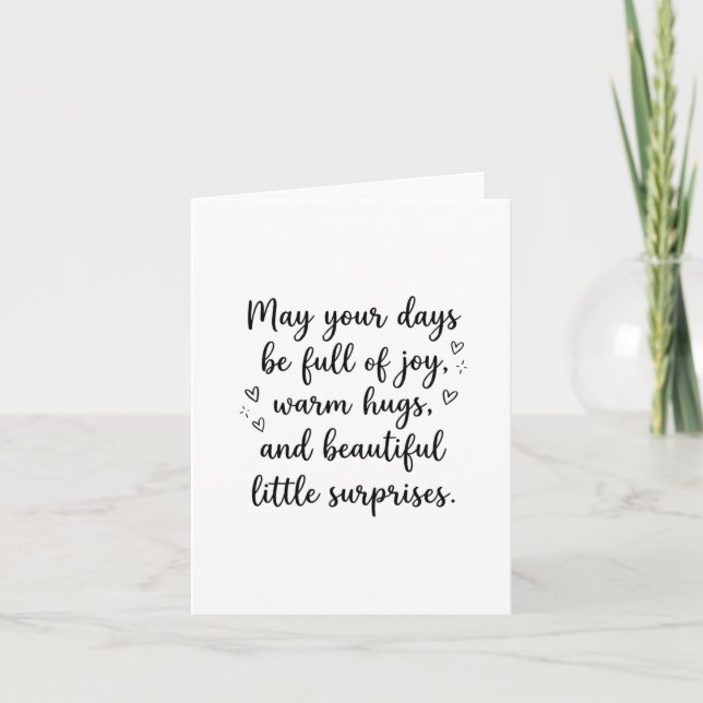 Carte Romantic Wedding Quote Newlywed Bride Groom (Devant)
