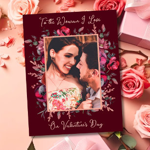 Carte Romantique à la femme que j'aime Saint Valentin