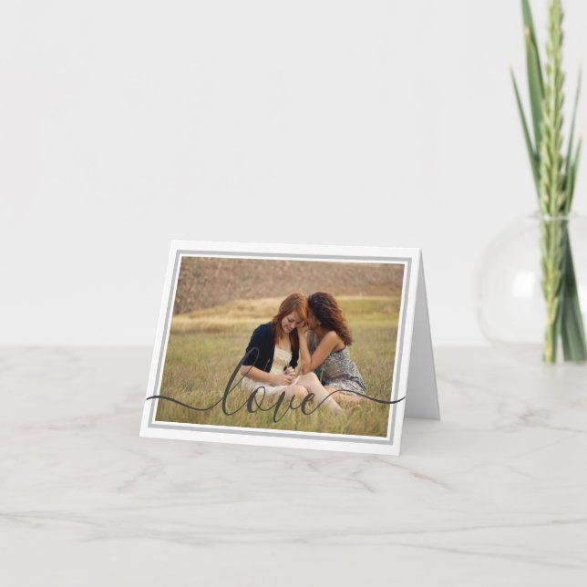 Carte Romantique - Ajouter votre propre photo (Devant)