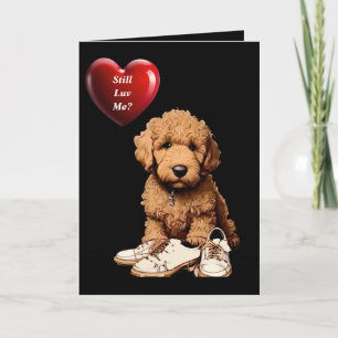 Carte Romantique, Amoureux de Chien Mignon Valentin Apol