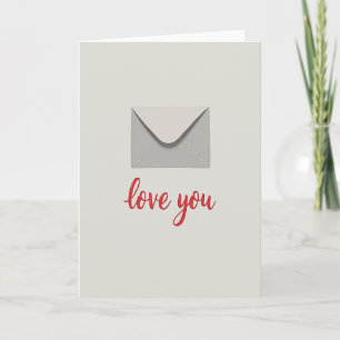 Carte Romantique d'Amour Classique