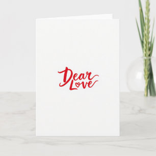 Carte romantique de déclaration d'amour