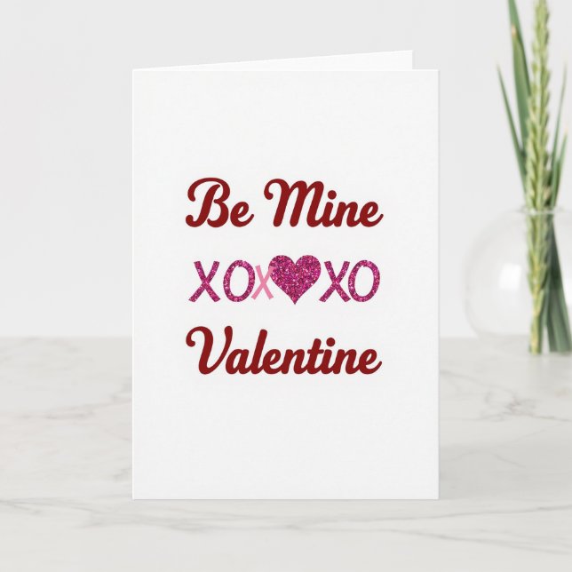 Carte romantique de la Saint-Valentin Xoxo (Devant)