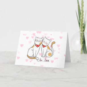 Carte romantique de Valentine d'amour de Purrfect