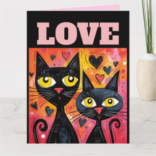 CARTE ROMANTIQUE FÊTE DE LA SAINT-VALENTIN JE T'AIME CHA