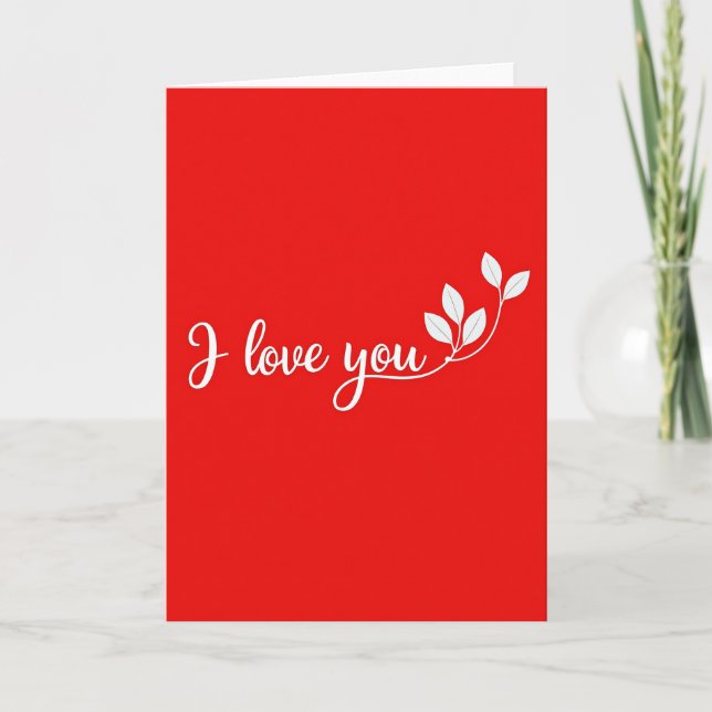 Carte romantique « Je t'aime le plus » (Devant)