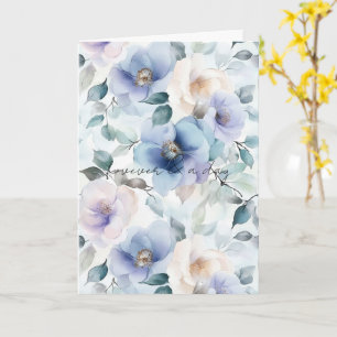 Carte Romantique Jolie Lavande Fleurs Amour Mariage