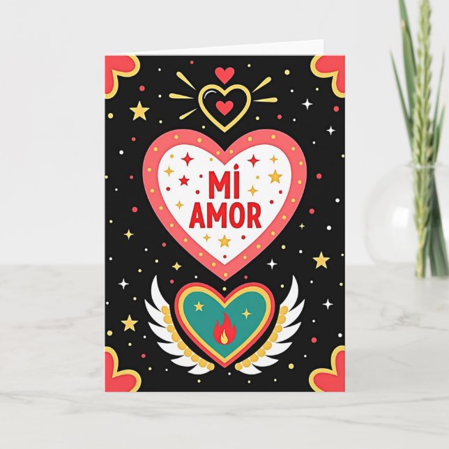 Carte Romantique Mi Amor (Devant)