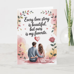Carte romantique pour petite amie