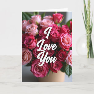 Carte Romantique Roses Je T'Aime