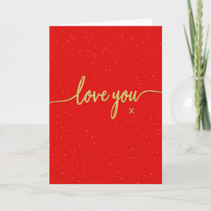 Carte Romantique Sparkle Love You