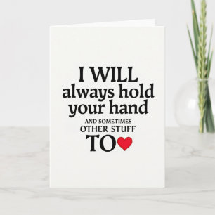 Carte Romantique 'Toujours Ta Main'