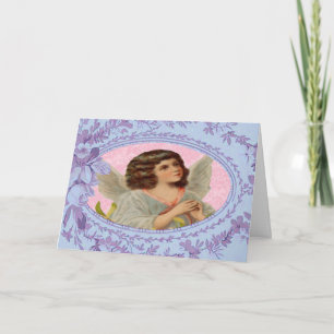 Carte romantique victorienne de Pâques