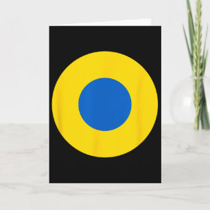 Carte Rondel d'avion bleu et jaune de l'armée de l'air u