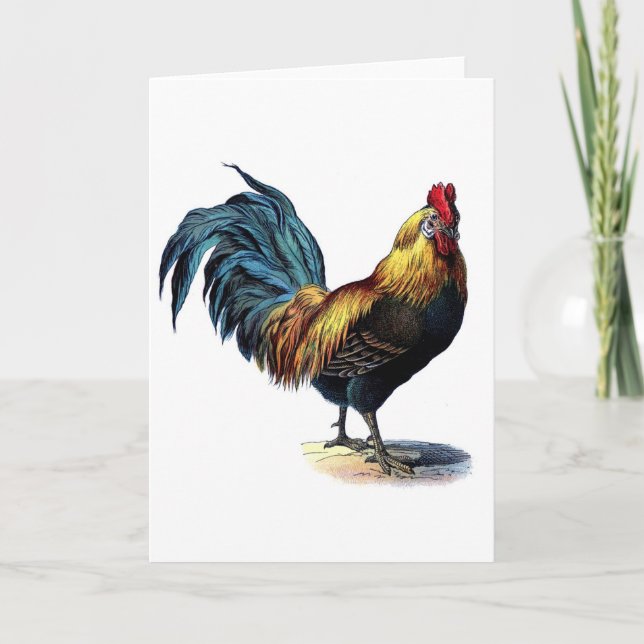 Carte Rooster vintage (Devant)
