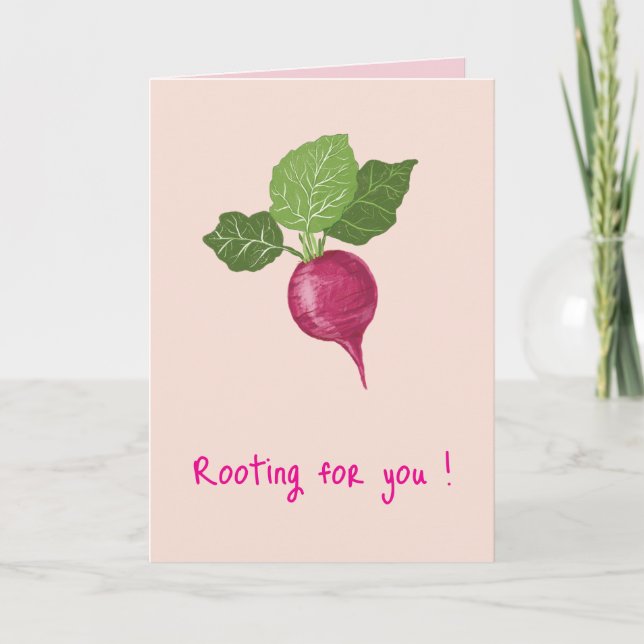 Carte Rooting for you encouragement Card (Folded) (Devant)