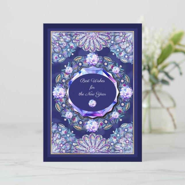 Carte Rosace bleue (Debout devant)
