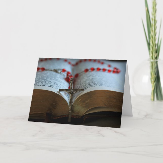 Carte Rosaire et Bible 1 (Devant)