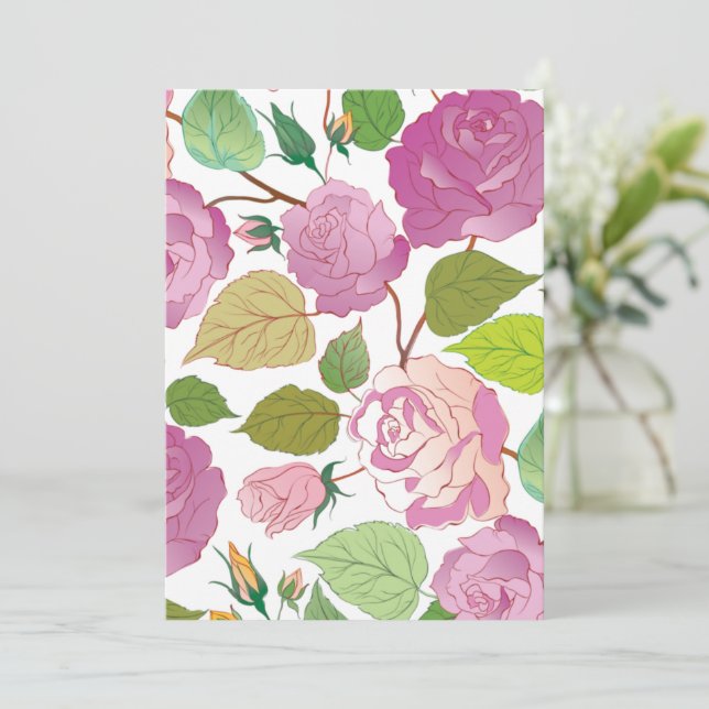 Carte Rose 17 (Debout devant)