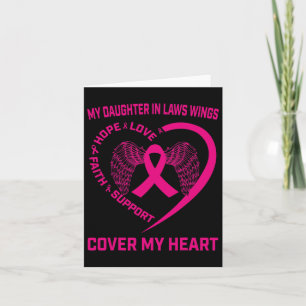 Carte Rose À la mémoire de la belle-fille Cancer du sein