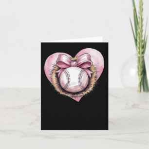 Carte Rose Avec Bow Et Coeur - Sote Softball Aesthétique