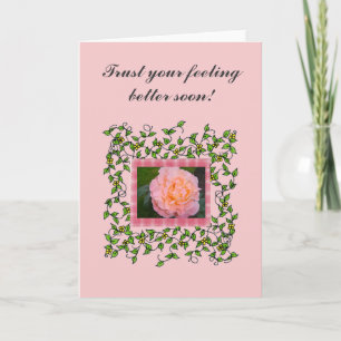 Carte Rose avec vignes