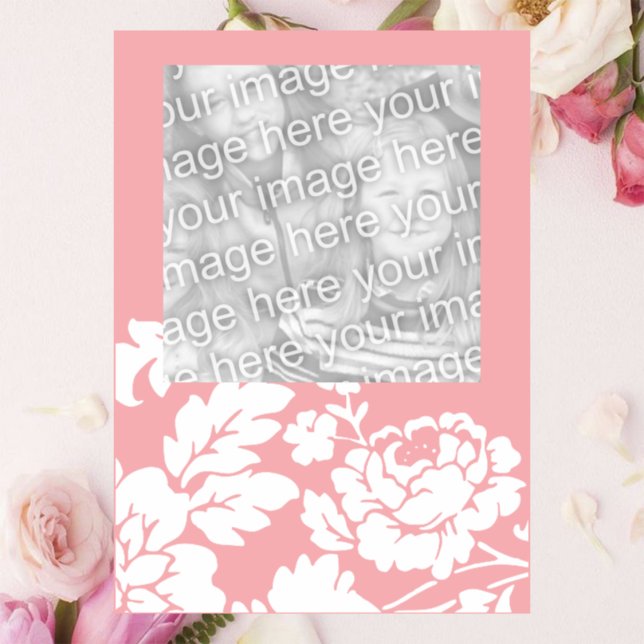 Carte Rose blanche florale Fête des Mères (Créateur téléchargé)