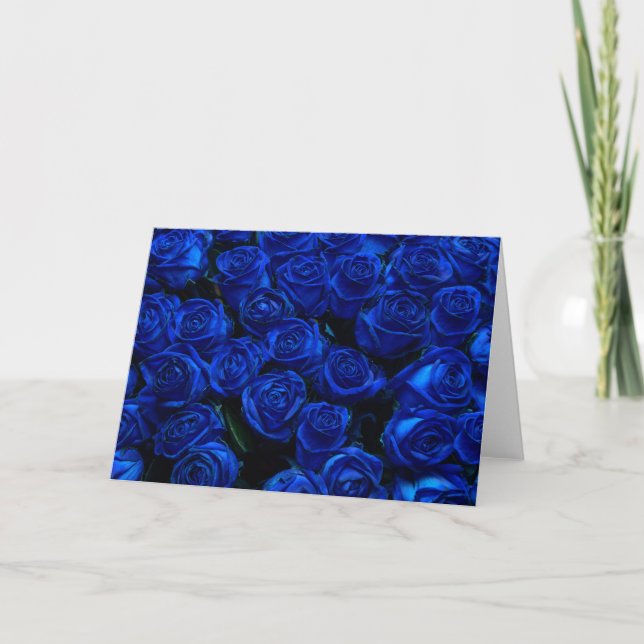 Carte Rose bleu (Devant)