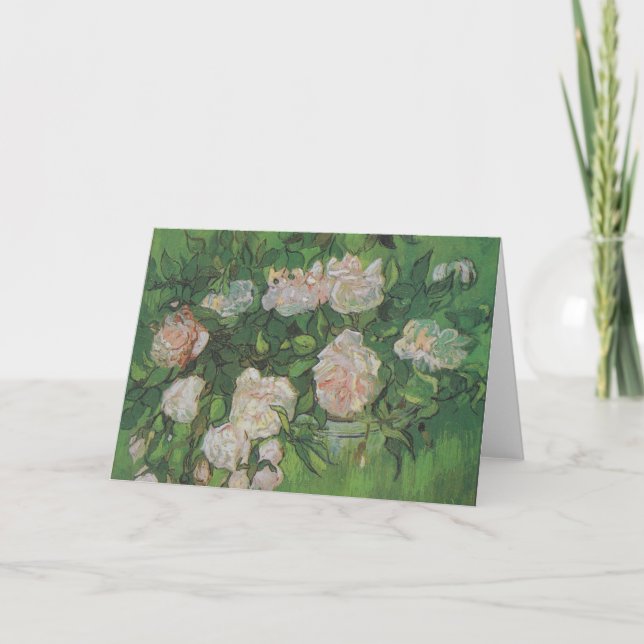 Carte Rose Bush par Vincent Van Gogh (Devant)