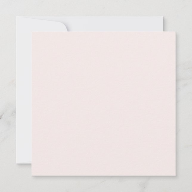 Carte Rose Champagne Pastel Uni (Devant)