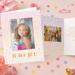 Carte Rose Coloré Anniversaire Enfants Fille 2 Photo Mer