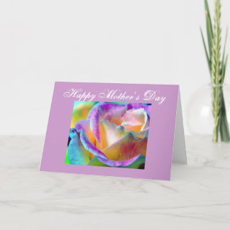 Carte Rose colorée