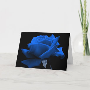 Carte Rose de bleu