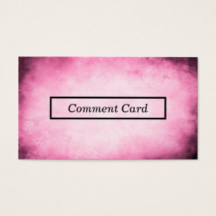 carte rose de commentaire de parchemin