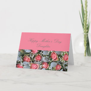 Carte rose de la Fête des mères