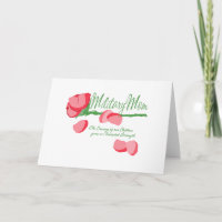Rose de la maman militaire