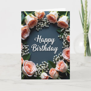 Carte Rose de Pêche Joyeuse