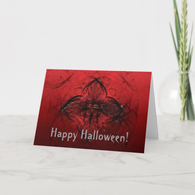 Carte Rose de sang Dawning, Joyeux Halloween ! (Devant)