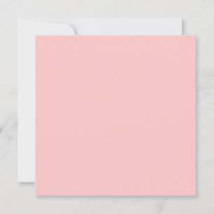 Carte Rose de thé rose couleur unie