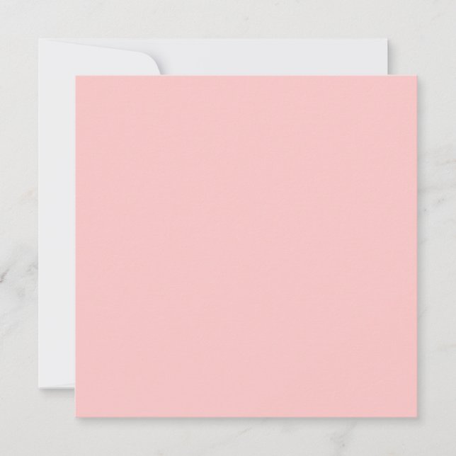 Carte Rose de thé rose couleur unie (Devant)