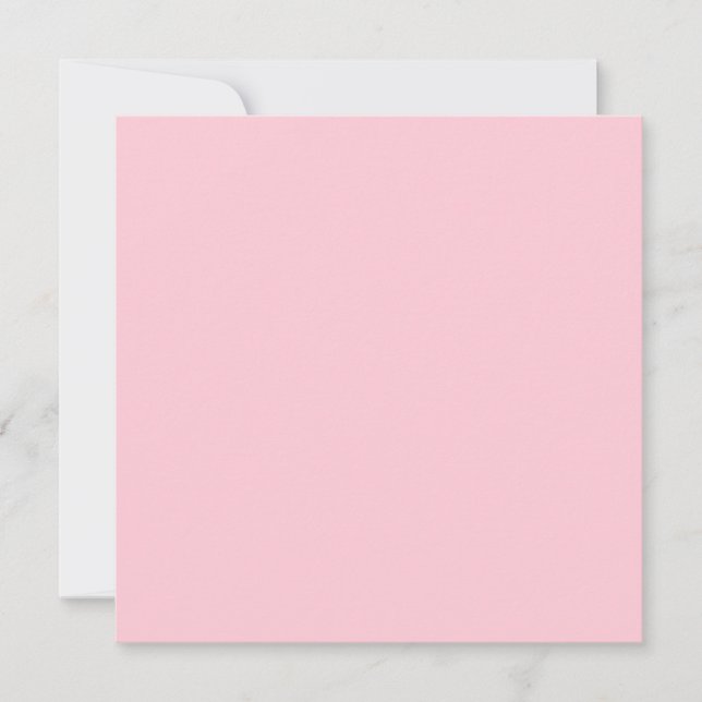 Carte Rose de thé rose couleur unie (Devant)