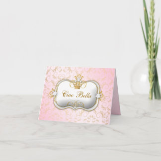 Carte Rose divin d'or de 311 Ciao Bella