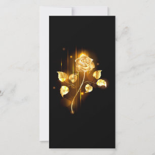 Carte Rose d'or ( rose dorée )