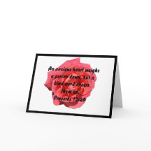 Rose Et Proverbes 12:25 Verset Bible Blanc