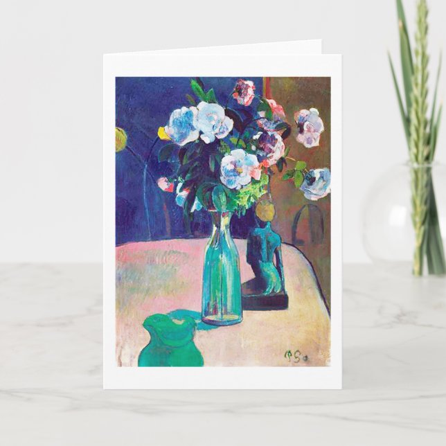 Carte Rose et Statuette, Gauguin (Devant)
