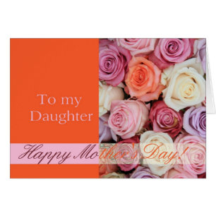 Carte rose Fête des mères