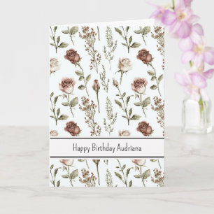 Carte Rose Fleur Rouge Rose Fleur Anniversaire 